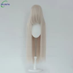 Very High Quality 600g 68 Colors 40 Inch 100cm Long Straight Cosplay Wig With Bangs Heat Resistant Hair Anime Wigs + Wig Cap