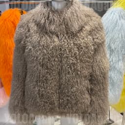 YOLOAgain High Collar Real Mongolia Sheep Fur Jacket For Women 2025 Winter Coats Outerwear