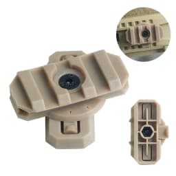 BOOIU New Fast Helmet Side Rail Adapter Nylon 360 Rotatable Helmet Rail Flashlight Mount For Airsoft Helmet Hunting Accessories