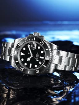 Customized Logo Reloj Men's Mechanical Automatic Wristwatch NH35 Movement 40mm Dial 100M Waterproof Sapphire Glass DIY Corgeut