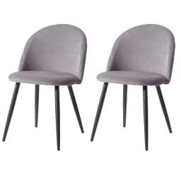 A Set of 2 Kitchen Nordic Dining Chairs Bedroom Velvet Dresser Party Modern Luxury Dining Chairs Design Unique Home Furniture