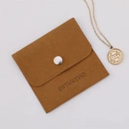 50 Personalized Logo Size Microfiber Jewelry Gift Pouch Velvet Snap Button Rings Earrings Packaging Organizer Wedding Favors Bag