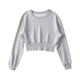 American Retro High Waist ort round Ne Pullover Sweatirt Women Spring Autumn Versatile Waist Inward Loose Slimming Top ...
