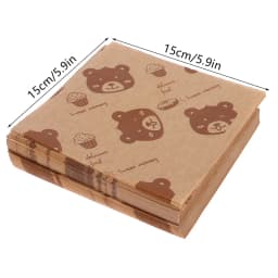 100PCs Waterproof And Oil Resistant Sandwich Packaging Paper Food Grade Oil Resistant Paper Bread Sandwich Sandwich Baking Tools