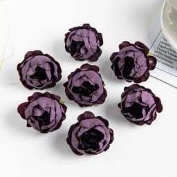 10PCS Artificial Flowers Rose Wedding Wreath Valentine‘s Decora Home Room Scrapbooking Fake Silk Peony Head Diy Gifts Candy Box