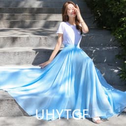 Women Assorted Gauze Skirt Large Swing Ballet Practice Clothes 720 Degree Chiffon Skirt Gypsy Long Skirts Women Dancer Wear 2551