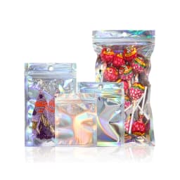 8 Sizes Laser Self-Sealing Plastic Bag Package For Small Business Clear Pouch Jewelry Display Gift Packaging Storage Wholesale