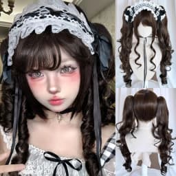 OLACARE Long Body Wave Black Brown Purple Cosplay Wigs Heat Resistant Synthetic Wigs Middle Part Natural Lolita LM Wigs Women
