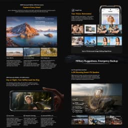 Blackview Oscal Pilot 6 Rugged Phone Thermal Imager 12GB+256GB 6.78'' Android 16 Helio G100 10000mAh NFC 4G Night Smartphone