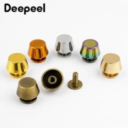 10-50Pcs 11mm Metal Handbag Purse Feet Studs Screw Rivets Bottom Protector for Leather Wallet Luggage Repair Decorative Hardware