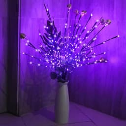 LED Christmas Tree Branch Lights Battery Operated Bendable Twig Branch Lights For Home Indoor Vase Holiday Festival Decoration