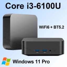 Mini PC Windows 11 Intel Core I9 10980HK Core I3 6100U Desktop Computer 16GB 32GB DDR4 1TB2TB SSD Office Portable PC Gamer 4K HD