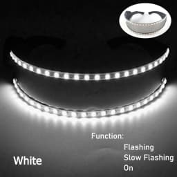 High Quality Luminous Glasses Cyberpunk Glowing Glasses Cool Glasses Glow in the Dark for Bar Night Club Dance Show Props