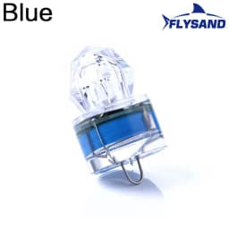 FLYSAND LED Fishing Lamp Underwater Diamond Shape Flash Light Attracting Squid Fishing Lure Tackle Fishing Tools