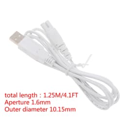 1Pcs White USB Cable Charging Line Suit HF-5 HF-9 HF-6 Oral Irrigator Teeth Water Flosser Accessories