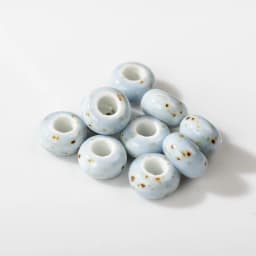 15#10pcs Special Round Retro Big Hole Ceramic Porcelain Bead Pendant Jewelry Making Beads Handmade Materials Bracelet Z036