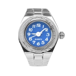 Creative Alloy Shell New Hot Selling Compact Finger Circular Arabic Numeral Scale Dial Couple Men's And Women's Ring Watch
