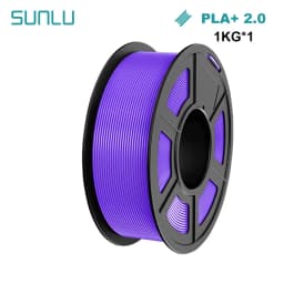 SUNLU 1KG PLA Plus 2.0 3D Printer Filament 1.75mm 1000g Spool (2.2lbs) Neatly Arranged No Knot Filament Fit Most FDM Printer
