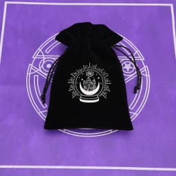 1Pcs 13x18cm Tarot Storage Velvet Bag Drawstring Pocket Board Game Card Embroidery Package Witchcraft Supplies for Altar Tarot