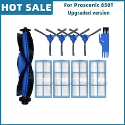Replacement Accessories For Proscenic 850T Robot Vacuum Cleaner Spare Parts Main Side Brush Filter Hepa Mop Rag Brush Cover