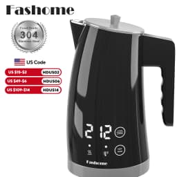 1.25L Electric Kettle Temperature Control, 1200W Fast Boil Electric Tea Kettle, Digital LED Display, 304 Stainless Steel Inner, Auto Shut Off, 2Hour Keep Warm, Hot Water Boiler For Coffee & Tea