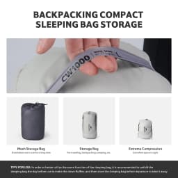 Naturehike CW400/CW700 Ultralight 650FP Duck Down Sleeping Bag 4 Seasons Compact Portable Sleeping Bag for Outdoor Hiking Travel Winter Warm Down Sleeping Bag