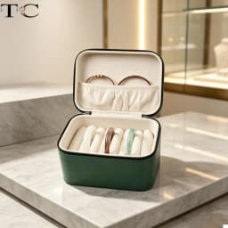 Large Capacity Bracelets Storage Case Leather Fabric Jewelry Box Bangle Organizer Business Jewelry Packaging