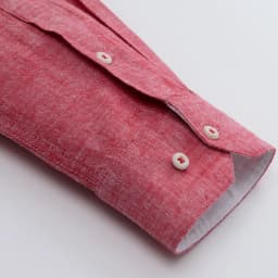 Men‘s Solid Button-Down Collar Dress Shirt - Breathable Cotton-Linen Blend - Long Sleeve, Slim-fit - Spring Summer Casual Chic