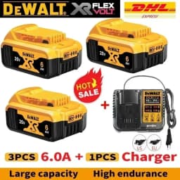 DeWALT 100% Original Battery 20V/60V 9000mAh MAX FlexVolt for DCB606 DCB205 DCB206 DCB209 DCB182 Power Tool Air Transport