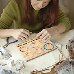 Multi-Bracelet Wood Beading Board Beading Organizer Beading Tray Plate Bead Maker For Jewelry Making Necklace Measuring Tool