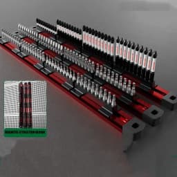 40 Holes Sleeve Batch Head Storage Rack Screwdriver Bits Holder with Magnetic Tool Organizer for Electrician Tool Accessories