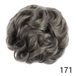 Synthetic Hair Bun Wig Donut Wavy Elastic Rubber Scrunchie Hair Pieces Ladies Ponytail Hair Extension Curly Wrap