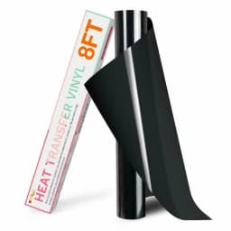 HTVRONT 12inX8ft/30x240cm Elastic Heat Transfer Vinyl Roll for T-shirt Garment Clothing Printing Craft Iron on DIY HTV Film