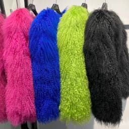 YOLOAgain Plus Size 8XL Women's Real Mongolia Sheep Fur Jacket Cropped Jacket Streetwear