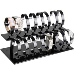 Customized Acrylic Watches Stand Watch Holder Case Bracelet Watch Organizer Jewellery Showing Shelf Rack Jewelry Packaging