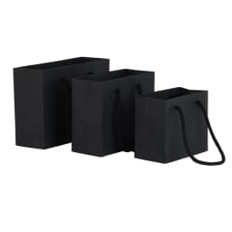 5pcs Small Paper Bags with Handle Black White Pink Khaki Bags Wedding Birthday Party Candy Gift Packaging Bags Shopping Bags