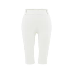 Women's Skinny Capri Pants With Side Split
