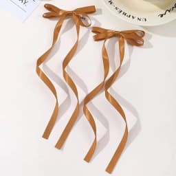2pcs Long Tassel Ribbon Hairpin Cute Candy Bow Clip for Women Girls Party Gifts Headwear Side Clips Hair Accessories Wholesale