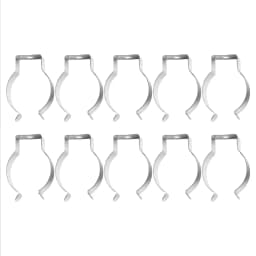 10pcs Spring Terry Clips Stainless Steel Narrow Base Tools 6mm-28mm Heavy Duty Tools Storage Hangers For Garages Sheds Hardwares