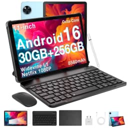 DOOGEE U11 Pro Tablet 30GB 256GB 11" HD 90Hz Display 8580mAh Battery Unisoc T7200 octa-core 13MP+5MP Widevine L1 Android 16