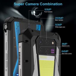Unihertz 8849 Tank 3 Pro Smartphon 5G with 100 Lumens Projector Android 14 36GB+512GB 23800mAh Battery Waterproof WIFI 6 120Hz