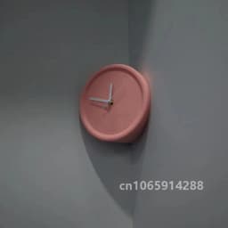 8 Inch Corner Wall Clocks Minimalist Wall Art Clock Bedroom Mechanism Silent Watches Living Room Luxury Desktop Watch Home Decor