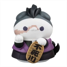 8pcs Q Version Demon Slayer Sitting Ghost Doll Tanjiro Nezuko Inosuke Zenizu Toy Figure Lucky Cat Series PVC Model Birthday Gift