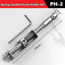 Spring Loaded Screwdriver Bit Anti Drop Fixing Clamp Phillips Drill Bit Screw Holder Set For Electric Drill Hand Tool Accessory
