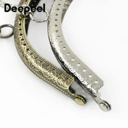 1/2/3/5Pcs Deepeel 165mm Metal Bag Handle Embossed Semicircle Handles Frame for Handbag DIY Wallet Clasp Lock Hardware Accessory