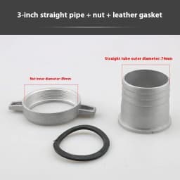 1 Set 1 Inch 3 Inch Aluminum Pipe Connector Wrench With Rubber Gasket Pump Connecting Pipe Fitting Water Pump Fittings