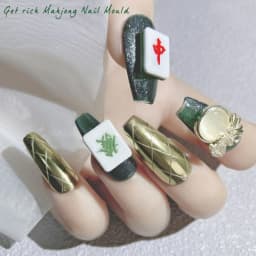 R3MC Resin Casting Molds Resin Silicone Mold DIY Craft Project Mahjong Nail Moulds