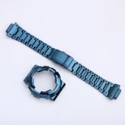 For Casio GA-110 GA-120 GA-100 Solid Stainless Steel Case Men's Waterproof Watchband Bezel GA110 Metal Strap +Case Mod Kit +Tool