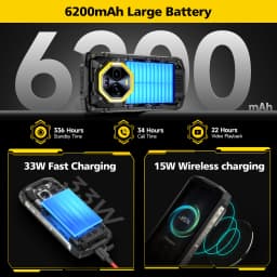 Ulefone Armor Mini 20 Pro 5G 4.7-inch Rugged Phone 64MP Night Camera Android 14 Smartphone 6200mAh 16GB+256GB Mobile phone LED