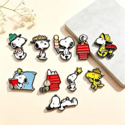 10Pcs Cute Cartoon Puppy Dog & Bird Enamel Pins Set Collectible Metal Lapel Brooches Puppy Decorative Badges for Backpacks